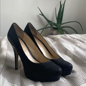 Enzo Angiolini. Size 11. Black Sequin.